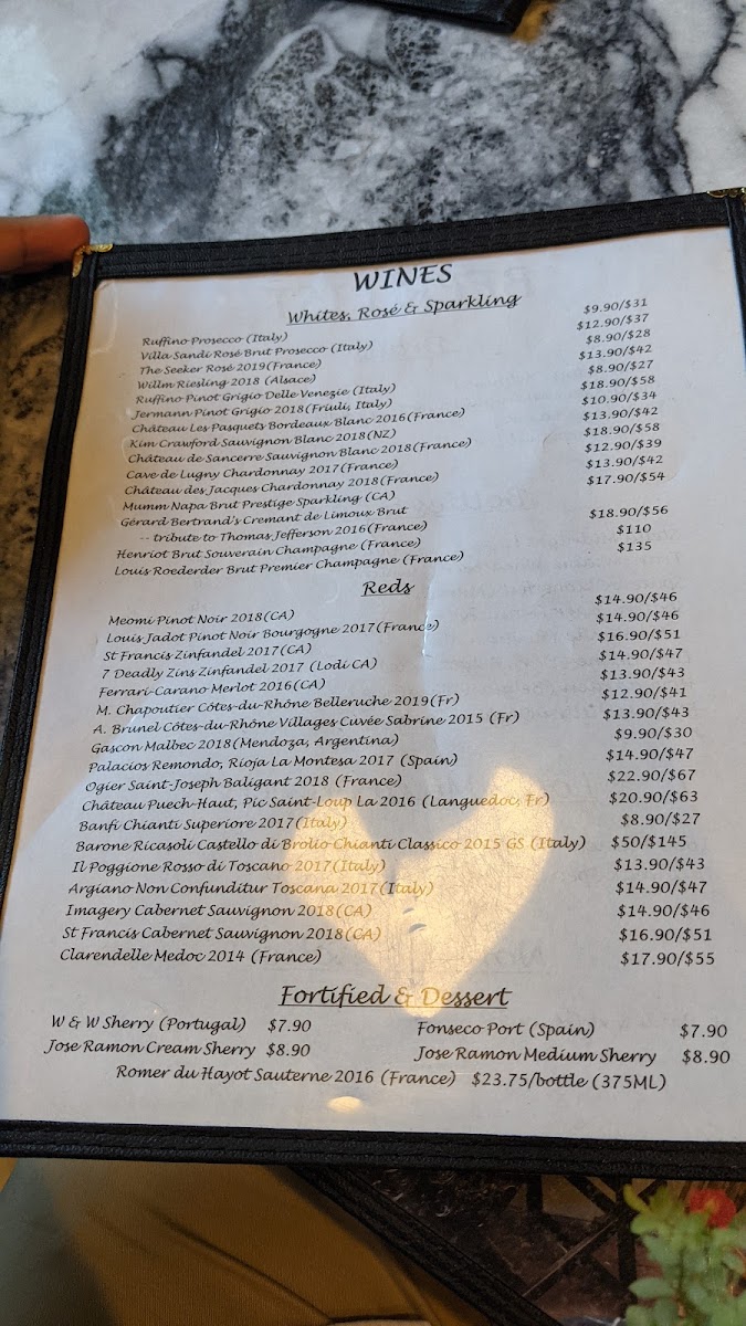 Menu Up On Market Bistro & Inn-4