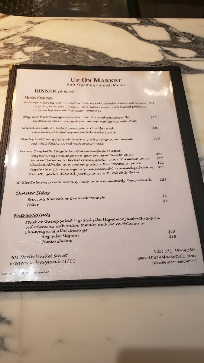 Menu Up On Market Bistro & Inn-7